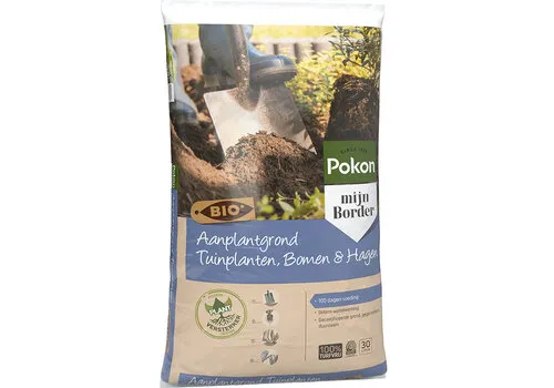 Pokon Biologische aanplantgrond voor tuinplanten, bomen en hagen