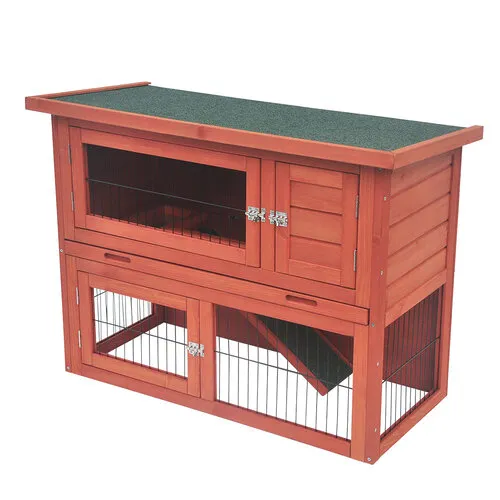 Duvo+ Konijnenhok Bonnie Classic bruin | 95 x 45 x 70 cm