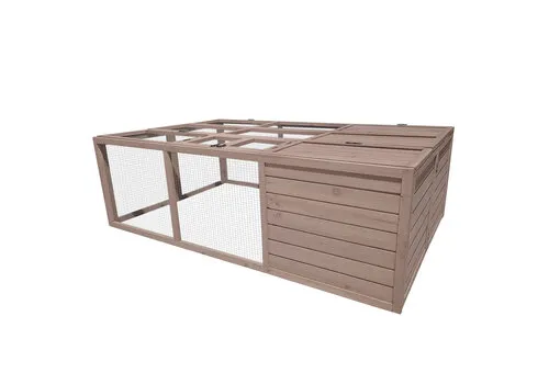 Duvo+ Konijnenhok Hopper Forest Taupe | 160 x 100 x 50 cm
