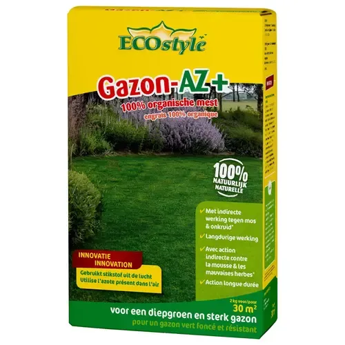 ECOstyle Gazon-AZ+ - Organische gazonmest voor sterk gazon