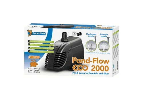 SuperFish Pond Flow Eco 2000 vijverpomp 2000 l/h