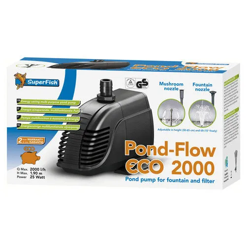 SuperFish Pond Flow Eco 2000 vijverpomp 2000 l/h