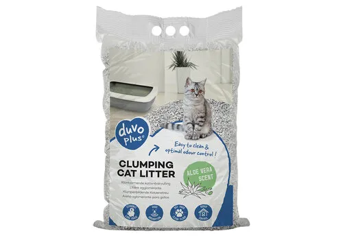 Duvo+ Klontvormende kattenbakvulling aloe vera 12KG