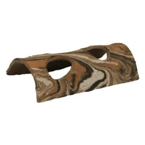 CeramicNature Half-Log keramische schuilplaats aquarium en terrarium