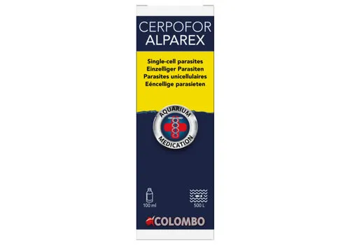 Colombo Alparex aquariumbehandeling tegen huidparasieten, witte stip en schimmels | 100 ml of 1 liter