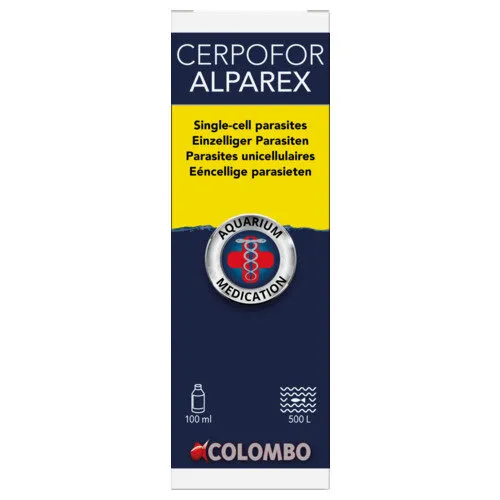 Colombo Alparex aquariumbehandeling tegen huidparasieten, witte stip en schimmels | 100 ml of 1 liter