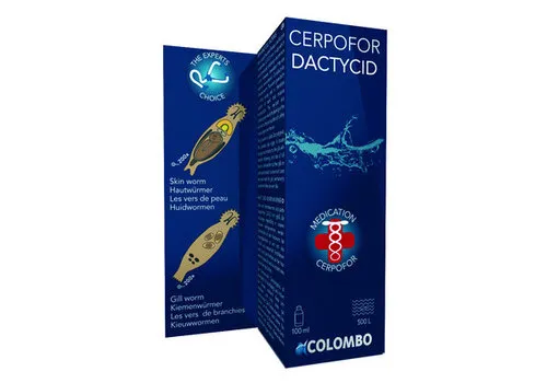 Colombo Dactycid aquariumbehandeling 100 ml of 1 liter tegen huidwormen, kieuwwormen en darmwormen
