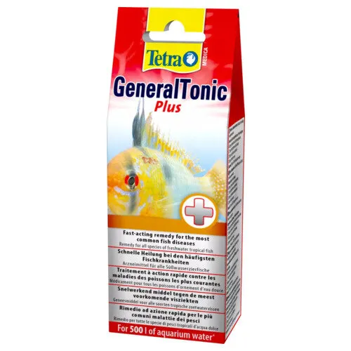 Tetra Medica GeneralTonic Plus 20 ml | Breedspectrumbehandeling tegen vinrot, schimmel en huidparasieten | Voor 500 liter