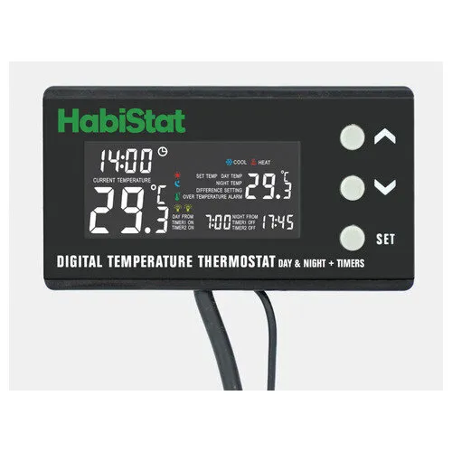 HabiStat Digitale temperatuur thermostaat met dag | nacht timer