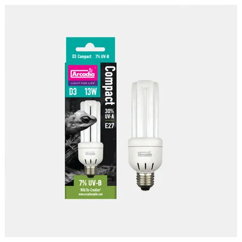 Arcadia D3 Compact UVB lamp 7% 13W