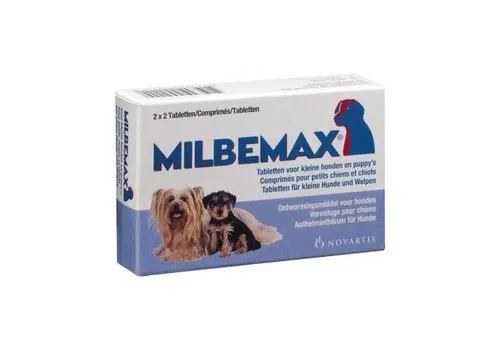 Milbemax Ontworming kauwtabletten kleine hond en puppy 0,5 tot 10 kg