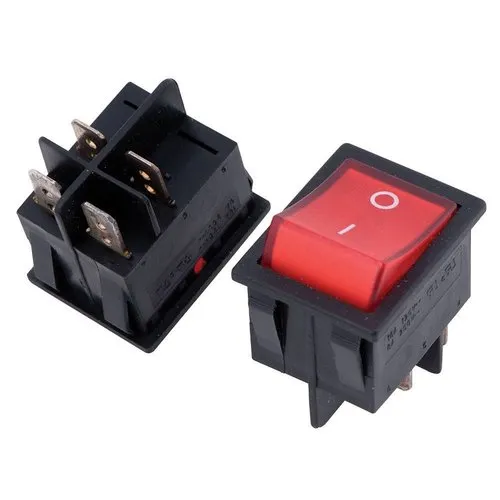 Junai.nl Vierkante schakelaar 22x29 mm met neonlampje