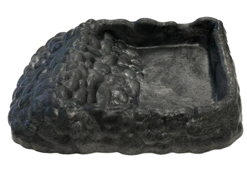 Repto Tortoise Dish Grey X-Large voer- en drinkschaal