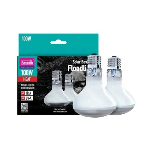 Arcadia Solar Basking Spotlight 100 Watt Twin Pack
