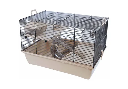 Interzoo Hamsterkooi Pinky 2 zwart/beige
