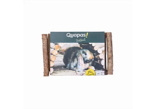 Quapas! Houten brug voor konijn en knaagdier
