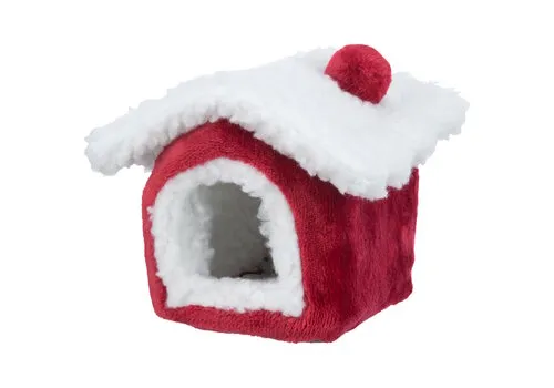 Trixie Xmas Cuddly Cave Degoe Rood/Wit