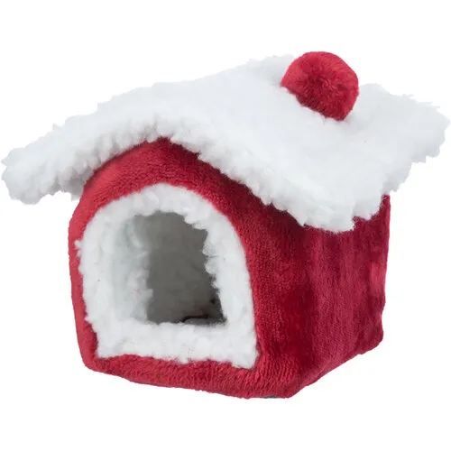 Trixie Xmas Cuddly Cave Degoe Rood/Wit