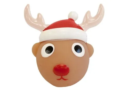 Petbrands Festive Worst Vinyl met piep 9 cm Petbrands Festive Worst Vinyl met piep 9 cm