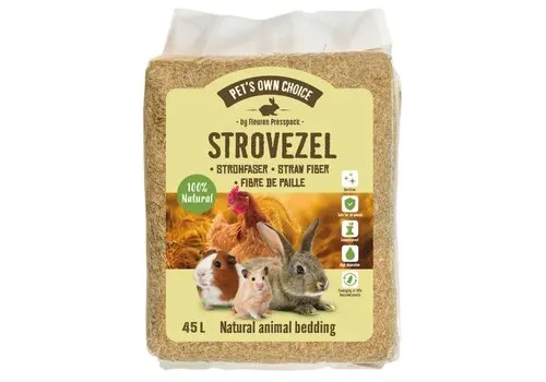 Pet's Own Choice Strovezel bodembedekking | 45 liter