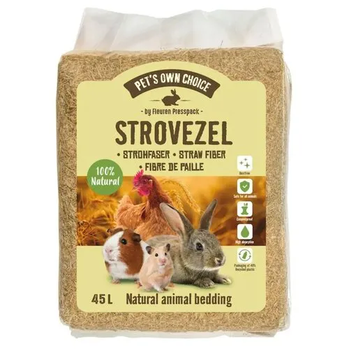 Pet's Own Choice Strovezel bodembedekking | 45 liter
