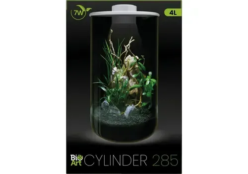 BIOART Cylinder 285 wit met LED plantenterrarium