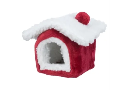 Trixie Xmas Schuilplaats Nevio Pluche Kersthuis Mini