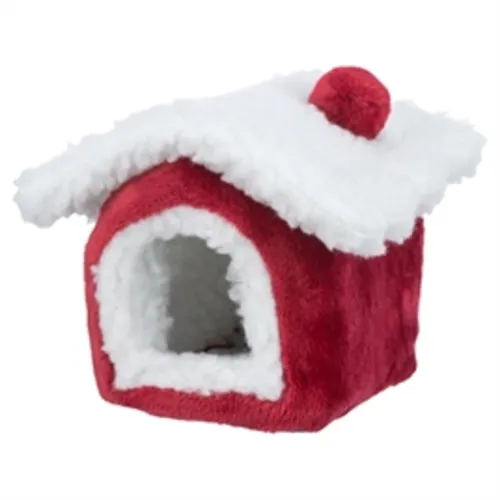 Trixie Xmas Schuilplaats Nevio Pluche Kersthuis Mini