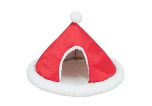 Trixie Kerst iglo voor cavia en konijn rood/wit