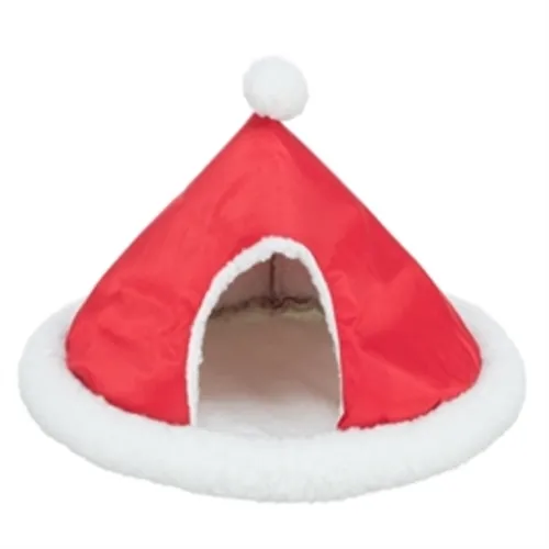 Trixie Kerst iglo voor cavia en konijn rood/wit