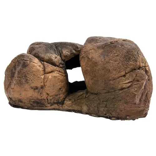 CeramicNature Decoratiesteen bruin met schuilplaats