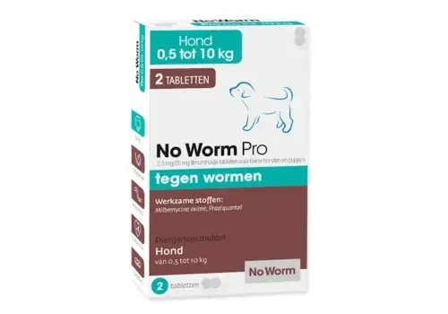 Exil Ontworming Kleine Hond en Puppy 0,5-10 kg | 2 Tabletten | Tegen Rondwormen en Lintwormen