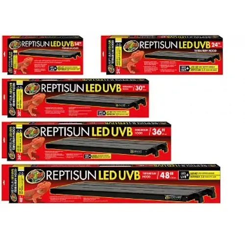 Zoo Med LED/UVB terrariumkap voor reptielen 35 en 122 cm