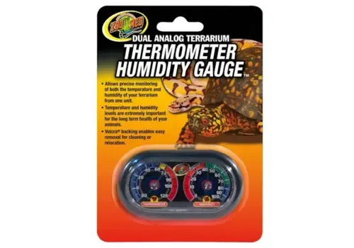 Zoo Med Economy Dual Analog thermo hygrometer terrarium