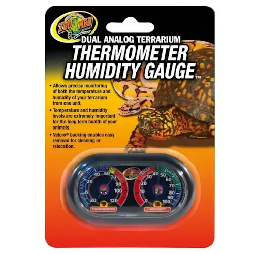 Zoo Med Economy Dual Analog thermo hygrometer terrarium