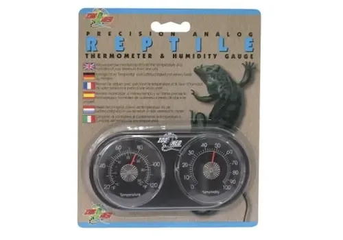 Zoo Med Dubbele terrarium thermometer en hygrometer analoog