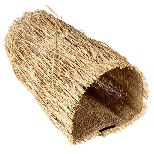 Duvo+ Linnen speeltunnel met gras Beige