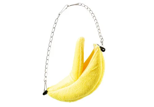Duvo+ Bananenhuis pluche geel