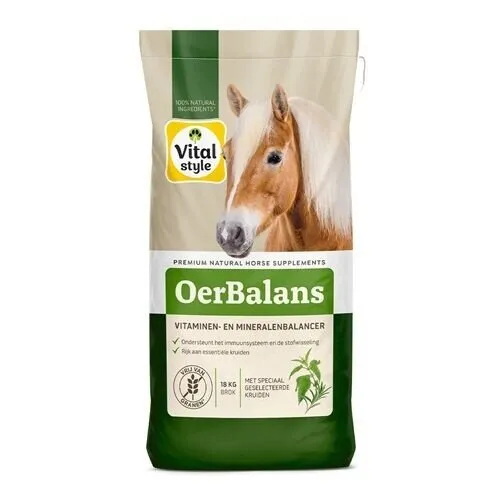 VITALstyle OerBalans 18 kg - complete vitaminen- en mineralenbalancer voor paarden VITALstyle OerBalans 18 kg - complete vitaminen- en mineralenbalancer voor paarden
