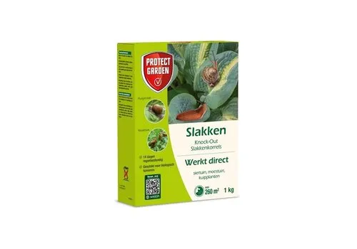 Protect Garden Knock-out Slakkenkorrels 1 kg | tegen naakt- en huisjesslakken