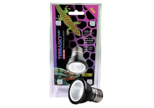 Exo Terra TerraSky UV UVB LED spot | zwart | gericht licht