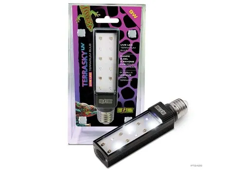 Exo Terra EX TerraSky UV UVB LED terrarium lamp Zwart 9W