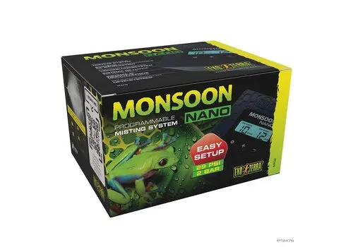 Exo Terra EX Monsoon NANO progammeerbaar nevelstysteem Zwart Exo Terra EX Monsoon NANO progammeerbaar nevelstysteem Zwart