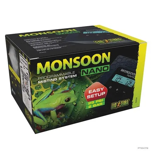 Exo Terra EX Monsoon NANO progammeerbaar nevelstysteem Zwart