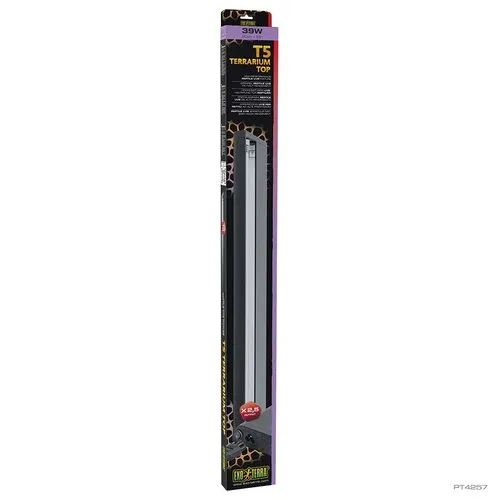 Exo Terra Ex t5 terrarium top reptile uvb armatuur Zwart 39W-900MM
