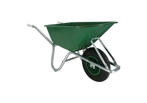 Fort Kruiwagen 100 liter Plastic bak met verzinkt onderstel