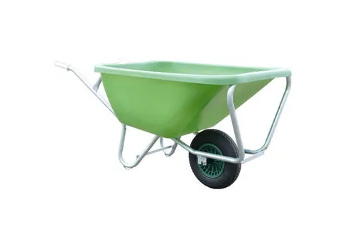 Fort Kruiwagen F&S  200 Liter Groen Met Verzinkt Onderstel En 1 wiel