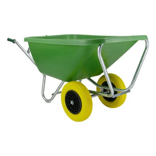 Fort Kruiwagen F&S 200 Liter Groen Met 2 Anti-Lek banden