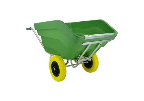 Fort Kiep Kruiwagen F&S 300 Liter Groen 2 Anti-Lek Banden