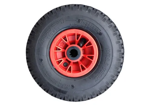 Fort Steekwagenwiel Rode Velg 2Ply